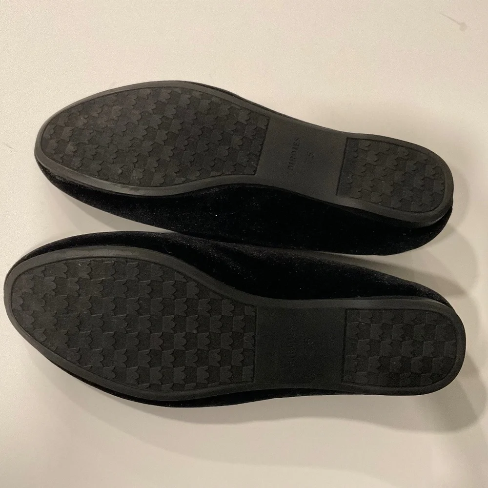 BIRDIES The Starling Black Velvet Size 7.5